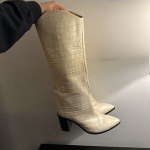 SCHUTZ Maryana Block Leather Boots
